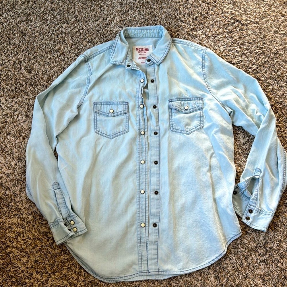 Boyfriend denim shirt